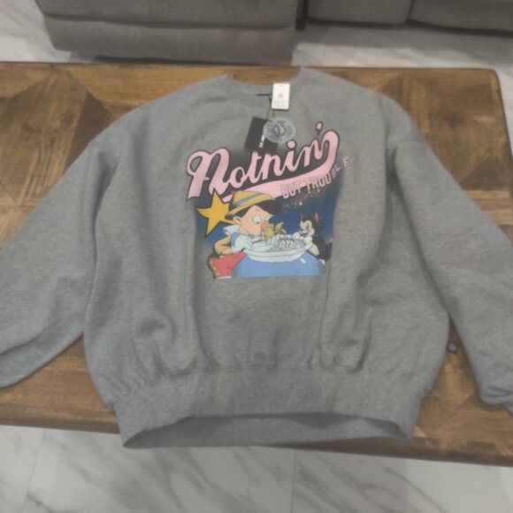 Lazy Oaf Little Sunny Bite Pinocchio sweatshirt OS New Oversized fit